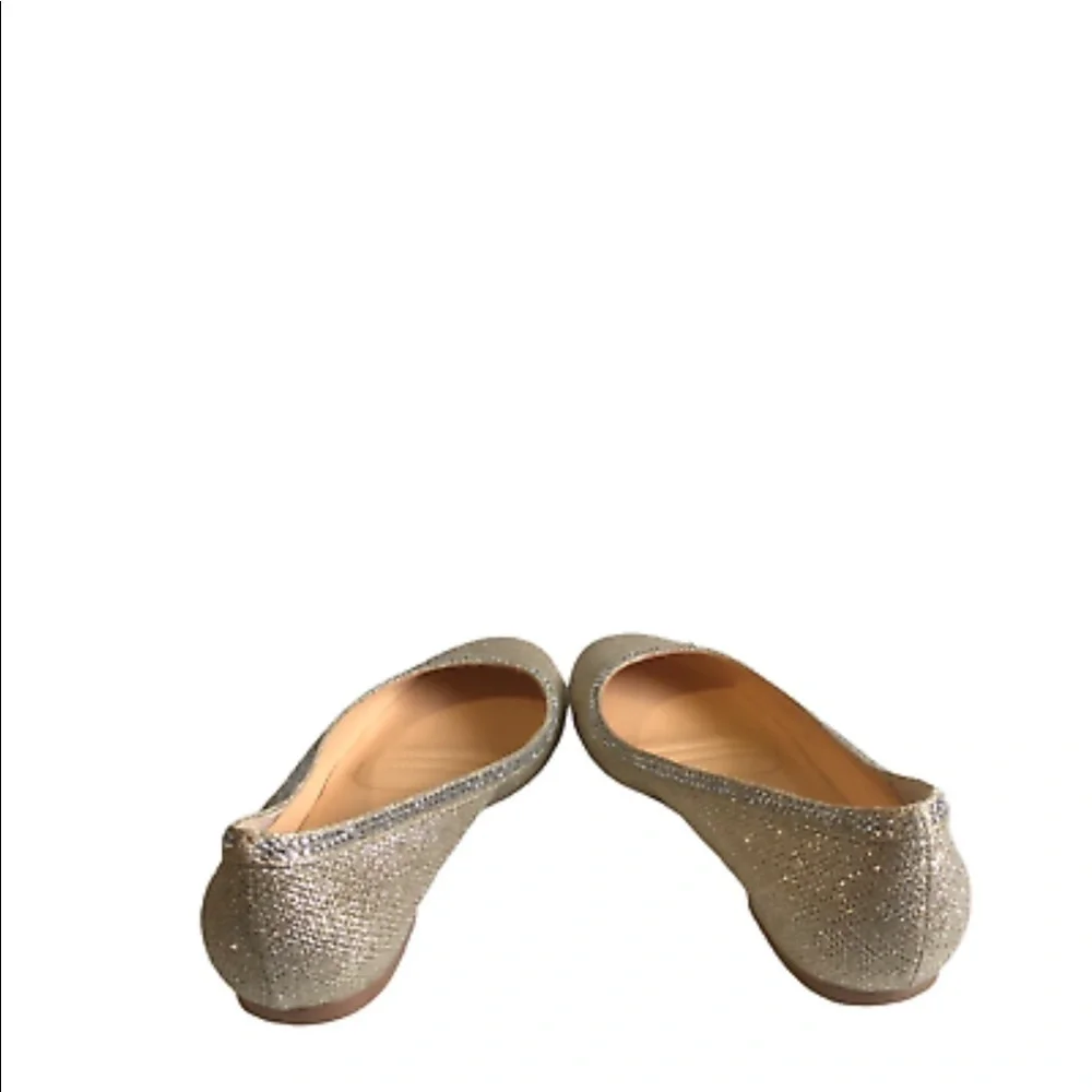 Badgley Mischka silver sparkle